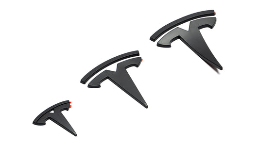 Logo-emblemen voor de Tesla Model Y