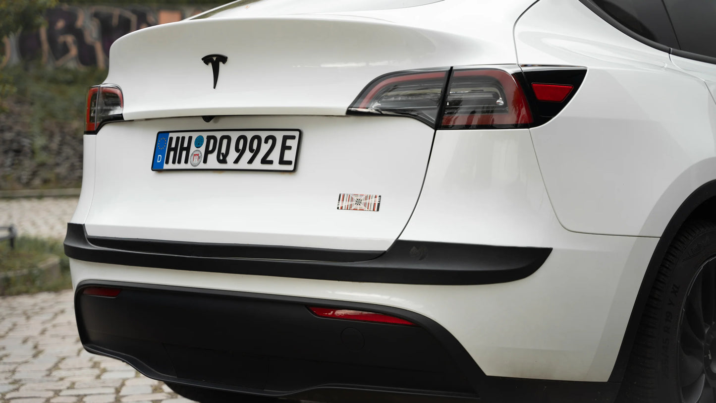 Geruit logo voor alle Tesla Modellen