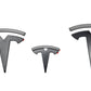 Logo emblemen in zwart voor de Tesla Model 3