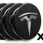 Wielnaafdeksels met logo voor Tesla Model 3, Y, S